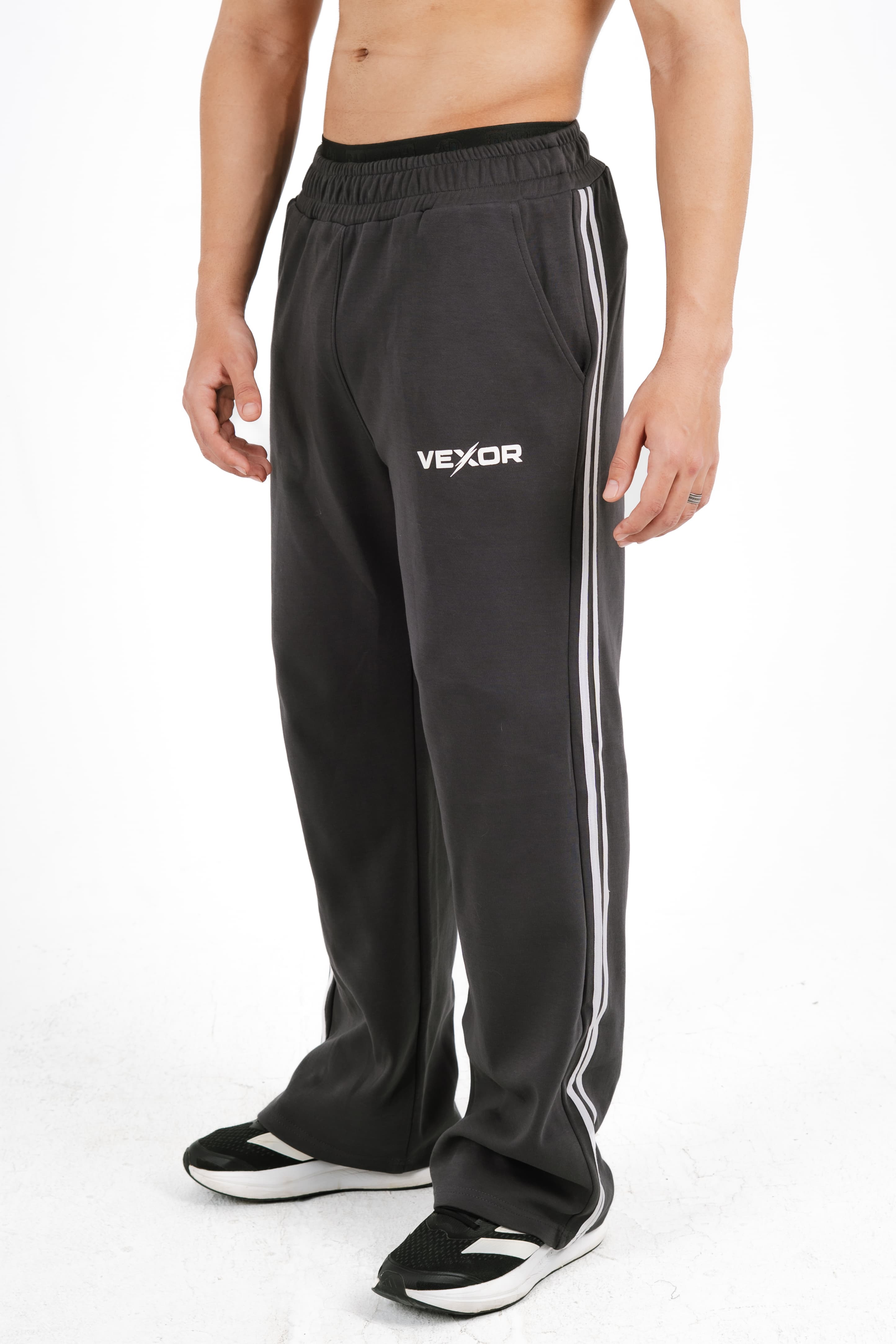 Grey Wide Leg SweatPants